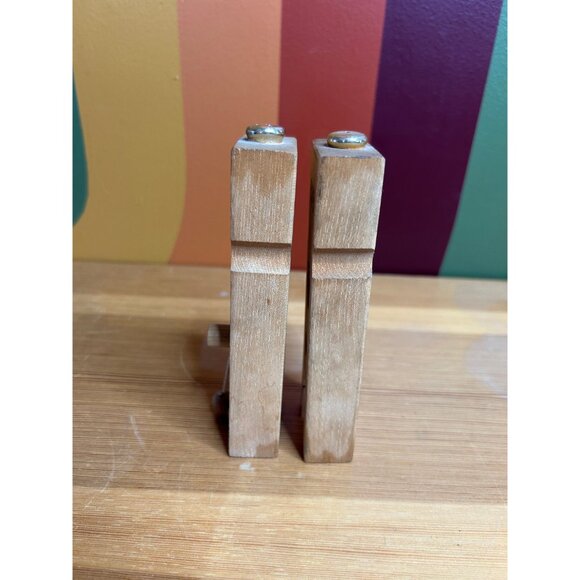 Vintage wooden salt and pepper shakers Adam and Eve funny novelty gift - Picture 5 of 5